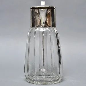 Винтажный Хрустальный Графин - Кувшин на 2,8 литра с Колбой для льда, Silverplated Германия. 