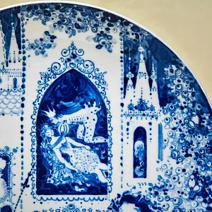 Коллекционная Фарфоровая Тарелка - Блюдо «СКАЗКИ», MEISSEN / МЕЙСЕН, Германия - 1974 год.