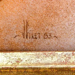 Авторская Эмаль - Картина - Натюрморт «Розовый Букет», Металл, Эмаль Германия -1983 год.