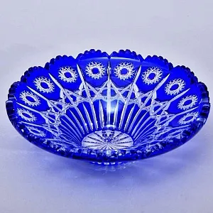 Хрустальная Ваза - Конфетница - Блюдо JOSKA BODENMAIS Германия D-25 см., конец 60-х гг.