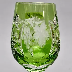 Редкость! Шесть Бокалов для вина из Цветного Хрусталя «ВИНОГРАД», NACHTMANN Германия конец ХХ века.