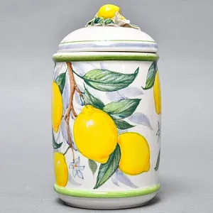 Авторский Чайный сервиз на 4 персоны «Лимоны», фарфор, ручная роспись, Гжель Россия -2000 г..