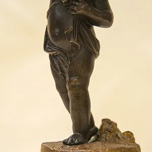 Винтажная Настольная Электрическая Лампа - Светильник «Путти - Ангелочек» Франция.