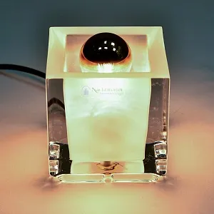 Коллекционный Настольный Ночник - Светильник -Лампа «Золотой Куб» Хрусталь NACHTMANN, Германия.