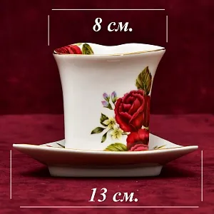 Коллекционная Фарфоровая Чайно - Кофейная пара «РОЗЫ», Limoges Франция.