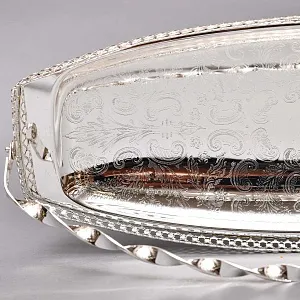 Винтажная Сухарница - Конфетница - Фруктовница, Метал Silverplate, Sheffield Англия, 70-е гг.