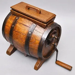 Старинная Антикварная Деревянная Маслобойка, Франция начало ХХ века.