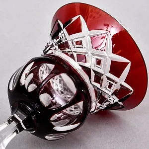 «Рубиновый Хрусталь» - Бокал для Вина «Barthmann» DOROTHEENHUTTE Германия -50 гг.