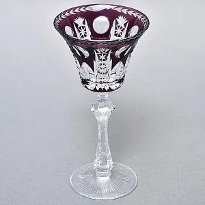 Антикварный Хрустальный Бокал для вина, Knittel FAKIRIS, Германия, конец 30-х гг.