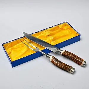 Набор для Барбекю «Охота» из 2-х предметов, Германия, Baron Solingen, 80 -е гг.