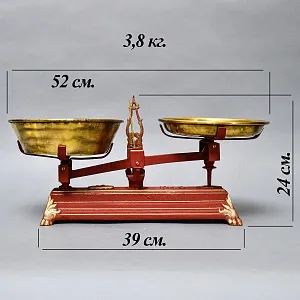 Антикварные Чугунные Бытовые Кухонные Весы на 10 кг. Франция начало ХХ века! 