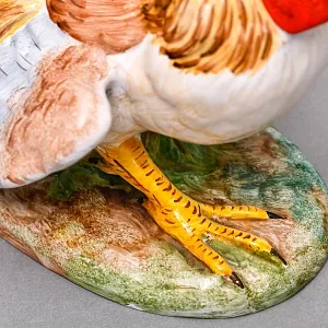 Коллекционные Парные статуэтки «Птицы. Бойцовые петухи», Фаянс, Италия - вторая половина ХХ века. 