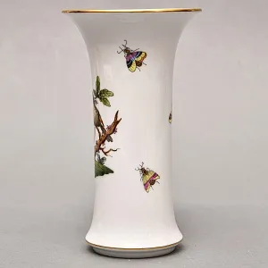 Небольшая Коллекционная Ваза для цветов «ROTHSHILD BIRDS», Фарфор Herend Венгрия.