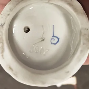  Антикварные Парные статуэтки «Музыкальный Дуэт», Фарфор, Dressel & Kister Passau Германия, 1907 - 1922 гг. 