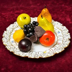 Редкость! Сервировочное Блюдо - Тарелка, Фарфор MEISSEN Германия, середина ХХ века.