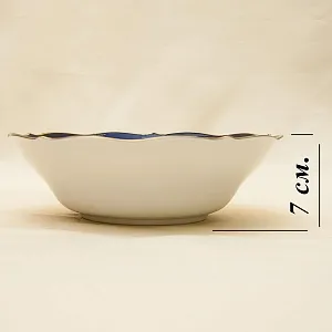 Кобальтовый Фарфоровый Столовый сервиз «Marie-Luise» на 6 персон, LINDNER Kups, Германия 60-гг.