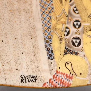 Коллекционная Тарелка «Шедевры Густава Климта. Жажда счастья», Фарфор Lilien Porzellan Австрия, 1991 год. 