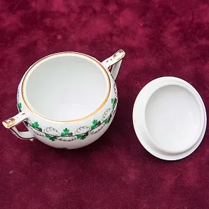 Классический Кофейный Сервиз PERSIL на 6 персон, 16 предметов. Фарфор HEREND, Венгрия.