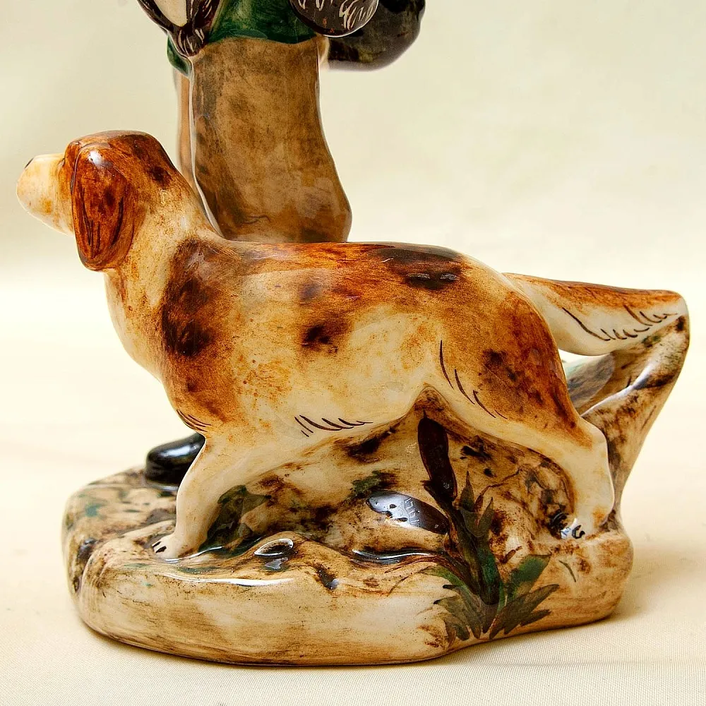 Авторская Коллекционная Фарфоровая Статуэтка «Охотник - Утиная охота», Россия.