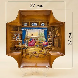 Антикварная Сервировочная Менажница - Блюдо - Тарелка Фаянс Англия -1906-1930 годы