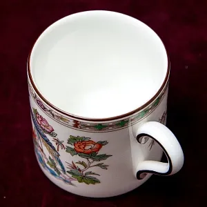 Винтажная Коллекционная Фарфоровая Кофейная пара «Павлин в саду», WEDGWOOD, Англия -80е гг.