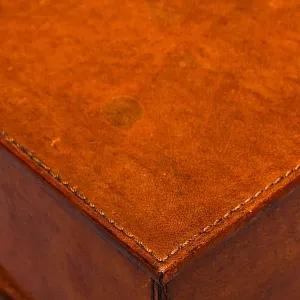 Редкость! Эксклюзивный Кабинетный Настольный Набор Четыре Предмета «БЮРО», Кожа Flamant, Бельгия.