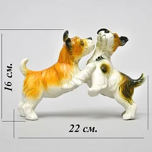 Редкость! Фарфоровая Статуэтка Пара Собак «Терьеры»,Карл Энс / Karl Ens, Германия -1936 год.