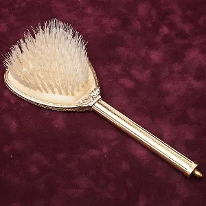 Винтажный Дамский Набор для Туалетного Столика «Желтая Роза», Франция,  середина ХХ века.