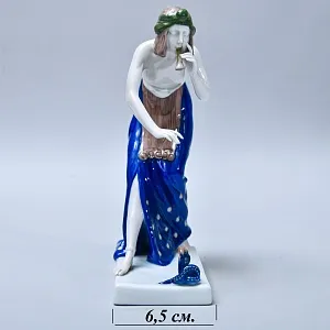 Редкость! Антикварная Фарфоровая статуэтка «Заклинательница змей», ROSENTHAL Германия -1919 год.