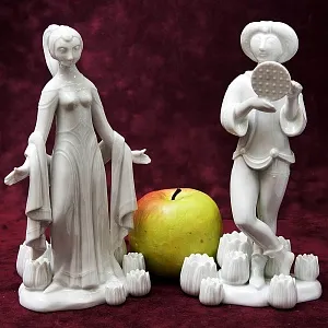 Авторские Парные Фарфоровые Статуэтки «PAMINA и TAMINO» ROSENTHAL Германия -1982 год.