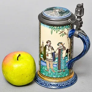 Коллекционная Пивная Кружка «Лель и Снегурочка», Фарфор, Villeroy&Boch Германия. 