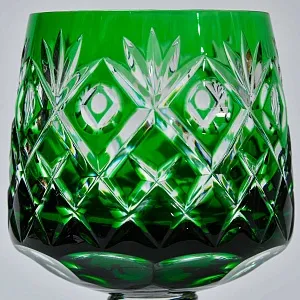 Хрустальный Бокал для вина серия «BRISTOL» зелёного цвета, NACHTMANN Германия, 70 -е годы ХХ века.