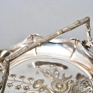 Металлическая Сухарница - Конфетница - Фруктовница, Silverplate, Mappin & Webbs Англия. 