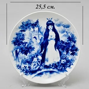 Коллекционная Фарфоровая Тарелка - Блюдо «Сказка. Царевна - Лягушка», MEISSEN Германия - 1982 год.