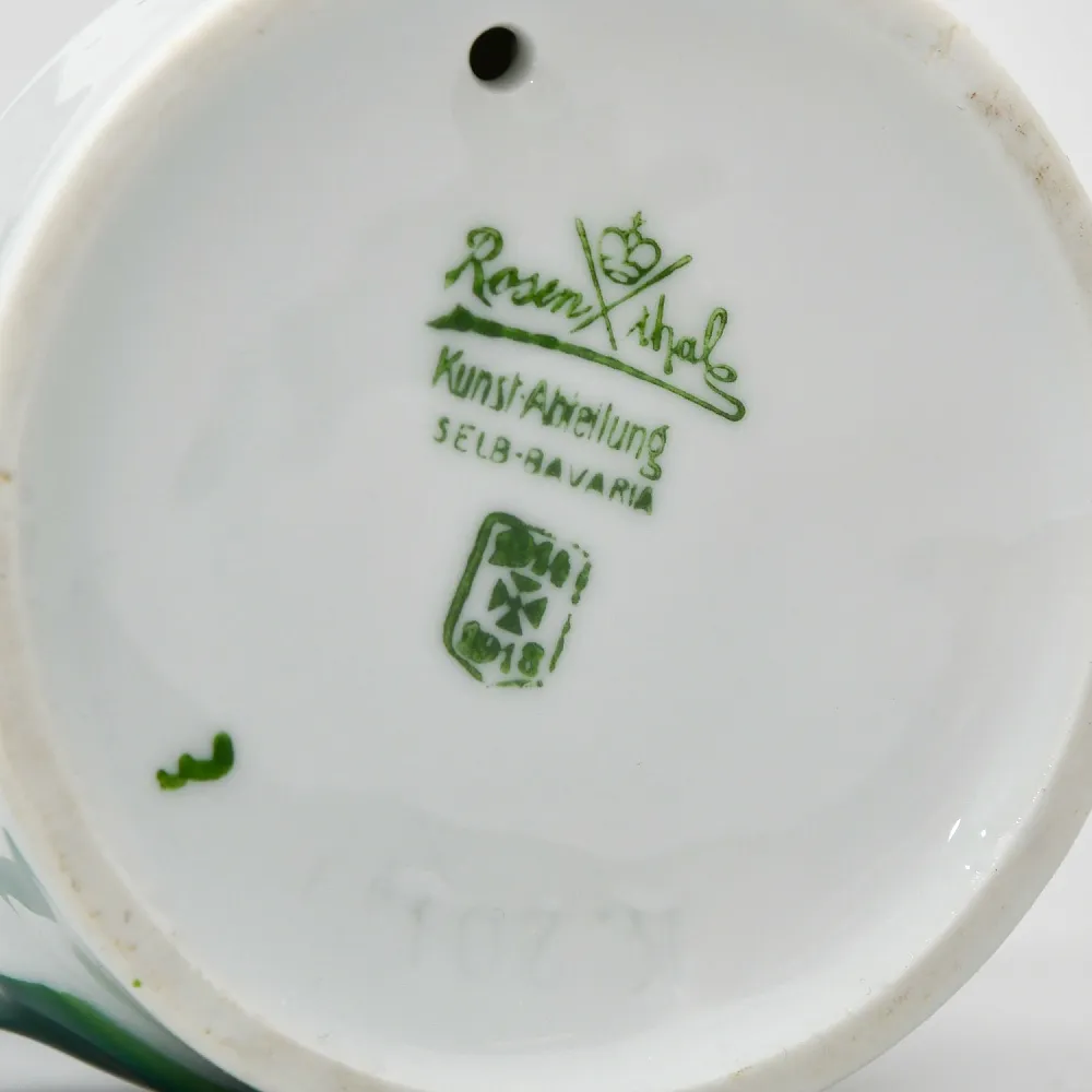 Редкость! Антикварная Фарфоровая Статуэтка «Танцовщица в зеленой юбке», ROSENTHAL Германия - 1918 год.