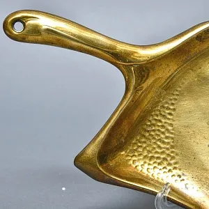 Старинная Щётка с Совком для уборки крошек со стола, металл  Германия, начало ХХ века.