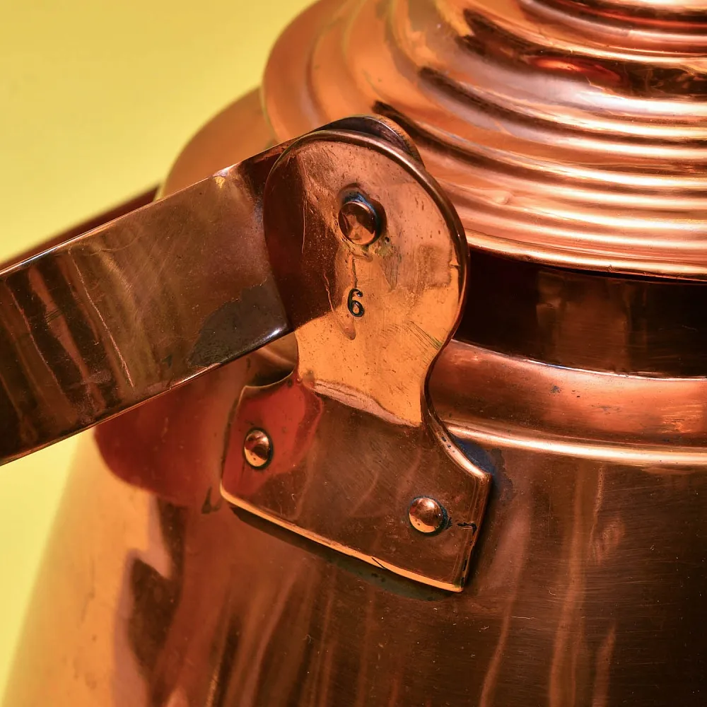 Большой Антикварный Медный Чайник на 12 литров. Германия начало ХХ века.