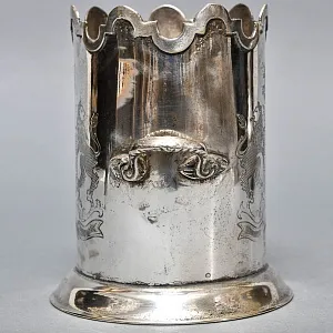 Антикварная Бутылочная передача - Сервировочная Подставка для Бутылок, Silverpalted Металл, SHEFFIELD Англия. 