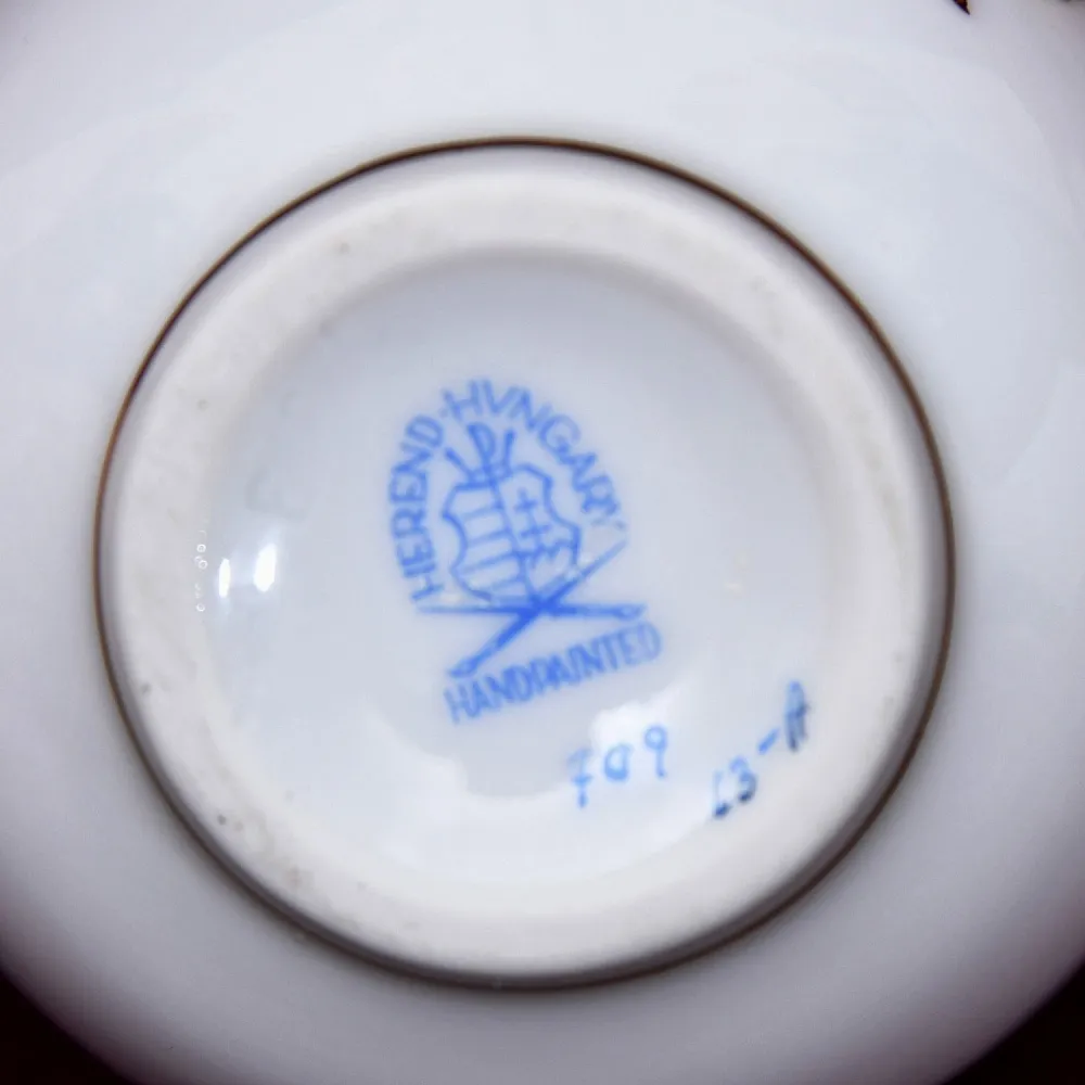 Коллекционная Кофейная пара «ROTHSHILD BIRDS», Фарфор Herend Венгрия, вторая половина ХХ века.