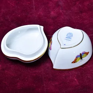 Коллекционая Фарфоровая Шкатулка - Бонбоньерка ROTHSHILD BIRDS, Herend Венгрия, вторая половина ХХ века.