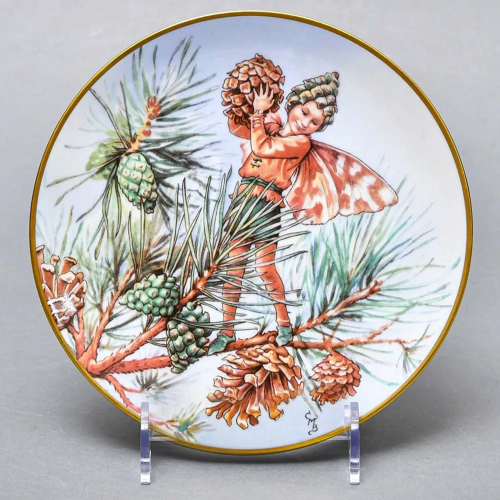 Коллекционная Фарфоровая Тарелка - Блюдо «Фея Сосны», Wedgwood Англия - 1989 год. 