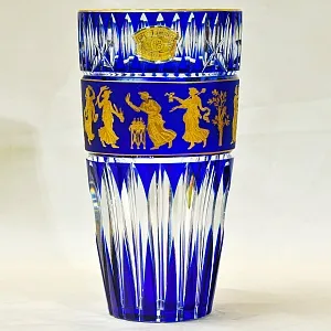 Авторская Коллекционная Ваза «Jupiter. Dance De Flore», хрусталь VAL SAINT LAMBERT, Бельгия.