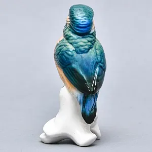 Птица - Статуэтка «Зимородок», Фарфор Карл Энс / Karl Ens, Германия, 50-е годы ХХ века.