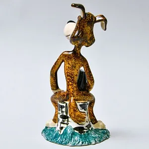 Авторская Коллекционная Фарфоровая Статуэтка «Пес Шарик», Россия.