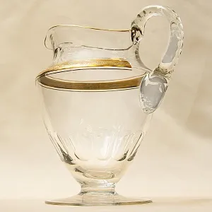 Набор для напитков из 6-и хрустальных стаканов и кувшина «Concorde», Theresienthal Германия, 50 гг.