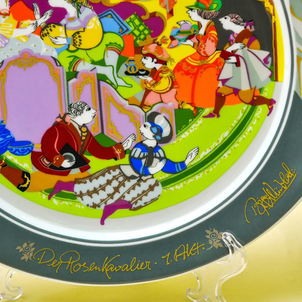 «Опера - КАВАЛЕР РОЗЫ» Авторская Коллекционная Фарфоровая Тарелка - Блюдо, Rosenthal Германия -80 гг.