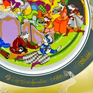 «Опера - КАВАЛЕР РОЗЫ» Авторская Коллекционная Фарфоровая Тарелка - Блюдо, Rosenthal Германия -80 гг.