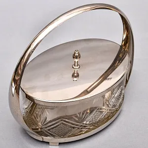 Вазочка - Корзинка - Конфетница - Бисквитница, SHEFFIELD Англия Silverplate, 60 -е годы ХХ века. 