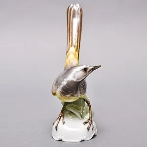 Коллекционная Фарфоровая статуэтка «Птица. Трясогузка», ROSENTHAL Германия, 60-е гг. ХХ века.