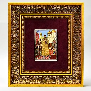 Картина - Панно - Фарфоровая Плакетка «Борис Годунов - Коронация», Villeroy&Boch. Германия -1982 год.